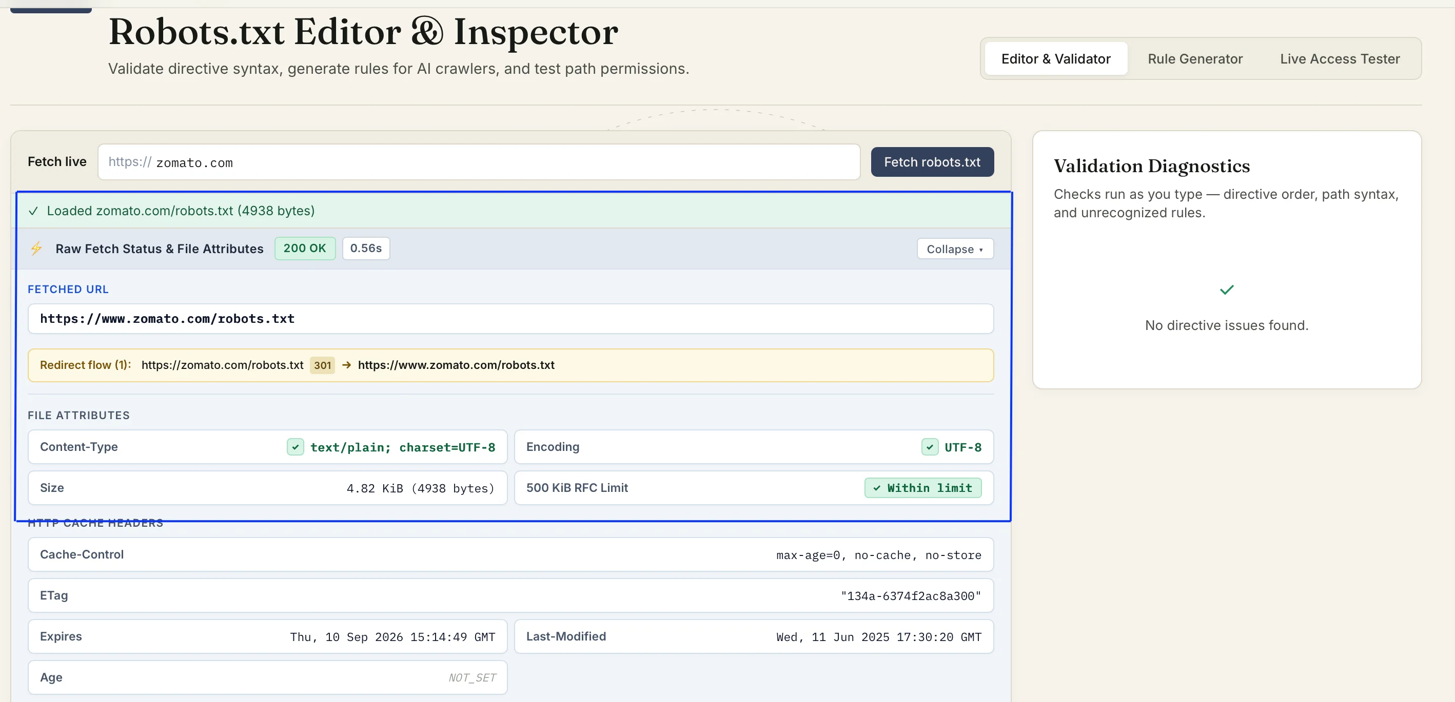 HTTP Response Status Code Interpretation in Robots.txt