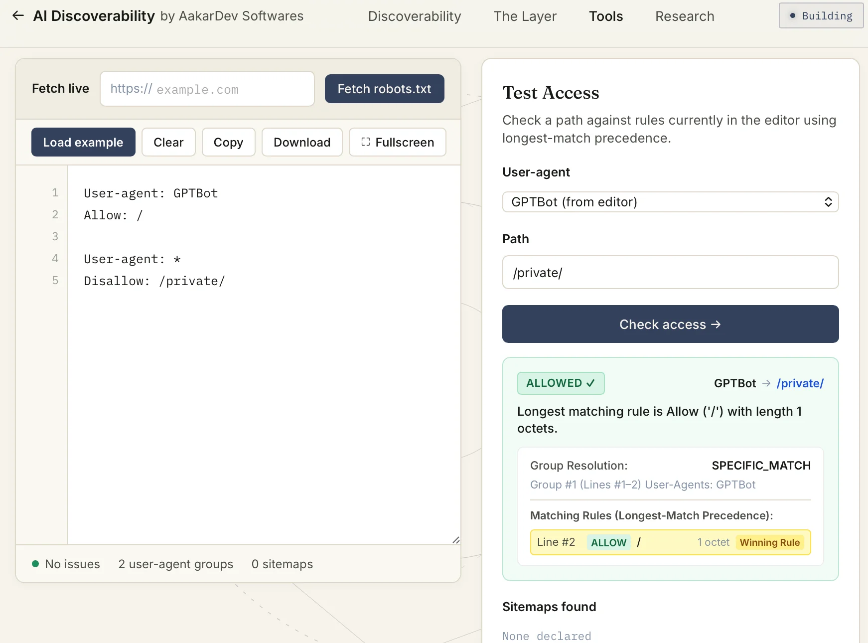 Specific bot group precedence over wildcard group